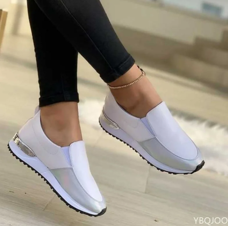 New Women Sneaker Slip on Flat Casual Shoes Platform Sport Women\'s shoes Outdoor Runing Ladies Vulcanized Shoes Zapatillas Mujer