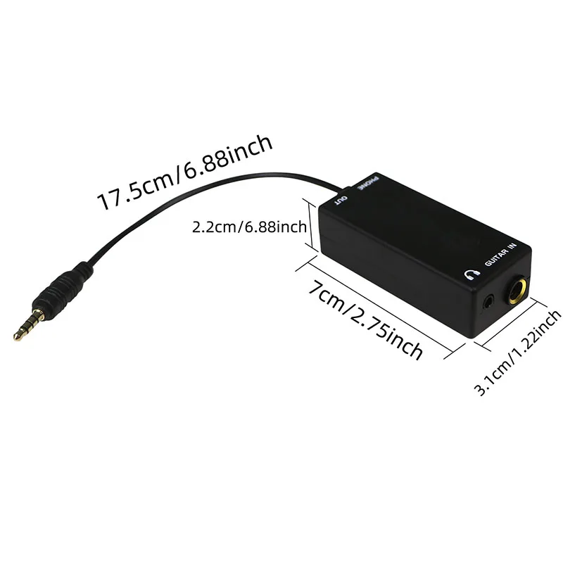 Lanlison Guitar Effects Interface Adapter Konverter Verstärker Recorder für iPhone – Detail 6