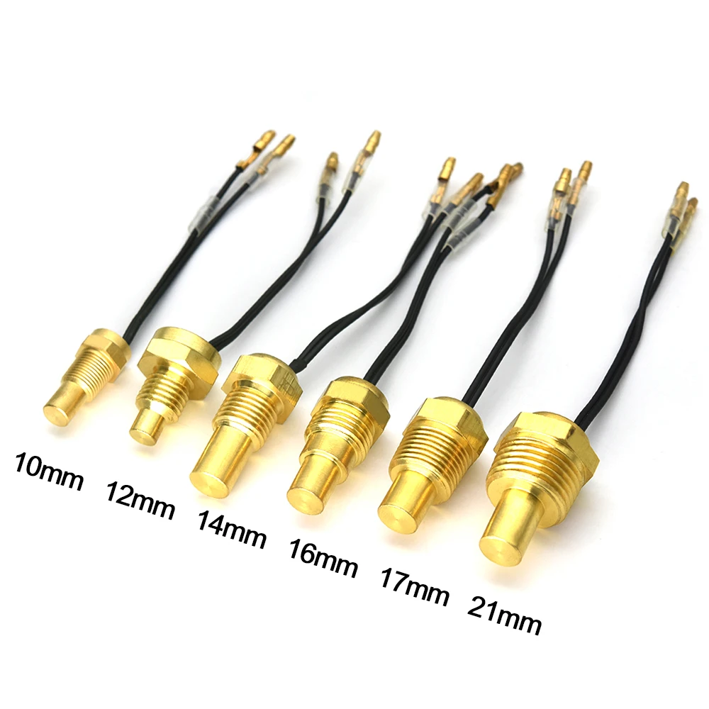 1/8 NPT 3/8NPT Water Temperature Sensor Car Meter Oil Temp Sensor 10MM 14MM 17MM 21MM Car SensorFor 12V/24V Car Truck Boat