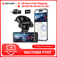 REDTIGER 4K Dash Camera Front and Rear WiFi Car Dvr Dual Car Camera  Easy To Install Car Camera Recorder Touched GPS