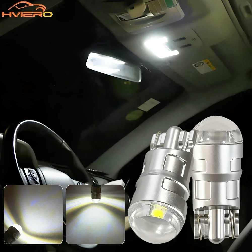 1/2/4/10X Ultra Bright White COB T10 LED Wedge Bulbs W5W 194 168 Fit Car Interior Trunk Reading Clearance Brake Turn Signal Mark