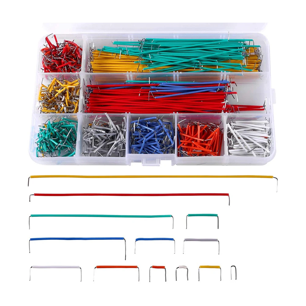 Jumper Wire Kit 560/840 Pcs Preformed Breadboard Jumper Wire Kit Assorted Jumper Wire for Breadboard Prototyping Circuits