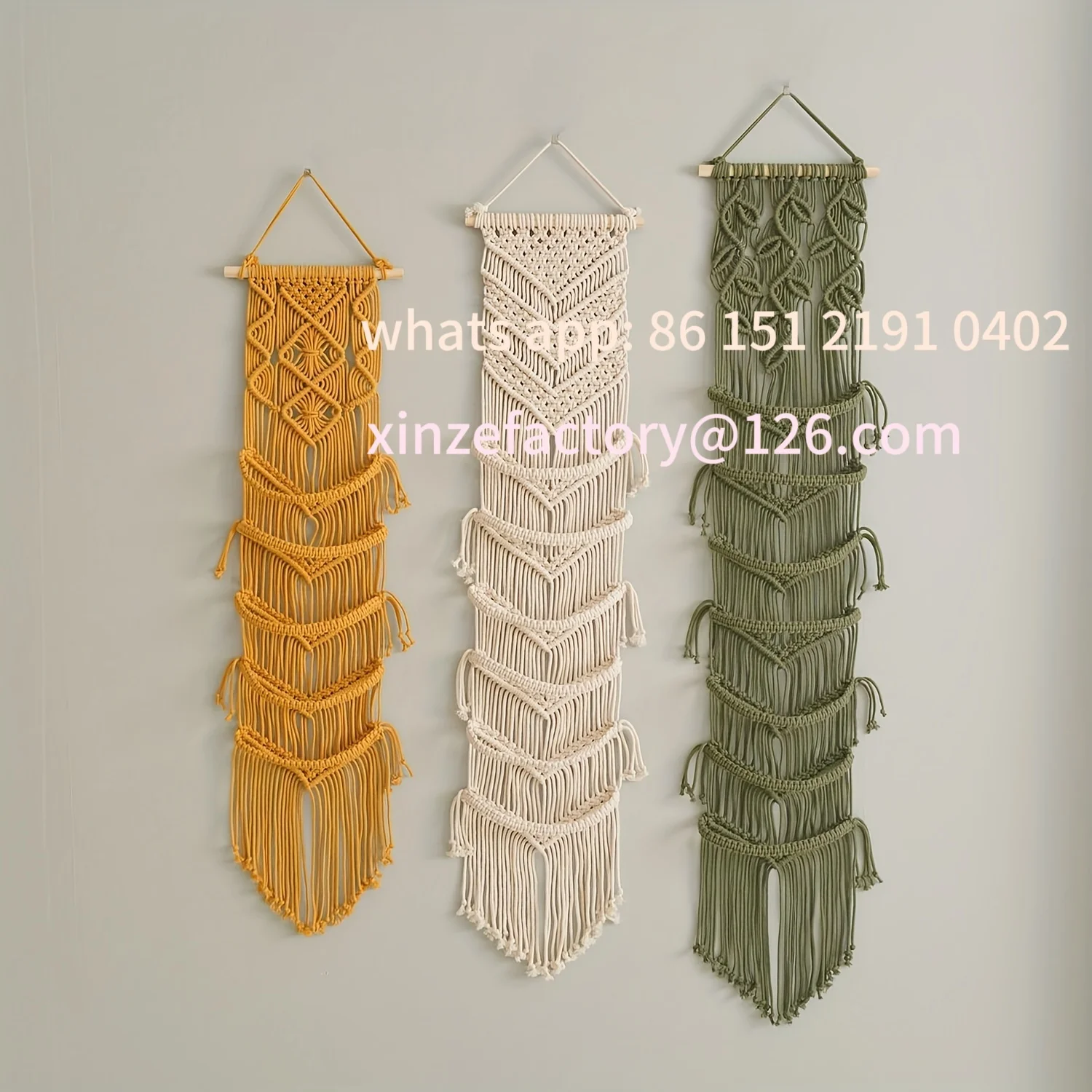 

Customizable Macrame Hat Hanger - Colorful Tassel Wall Organizer, Chic Home Decor for Caps.