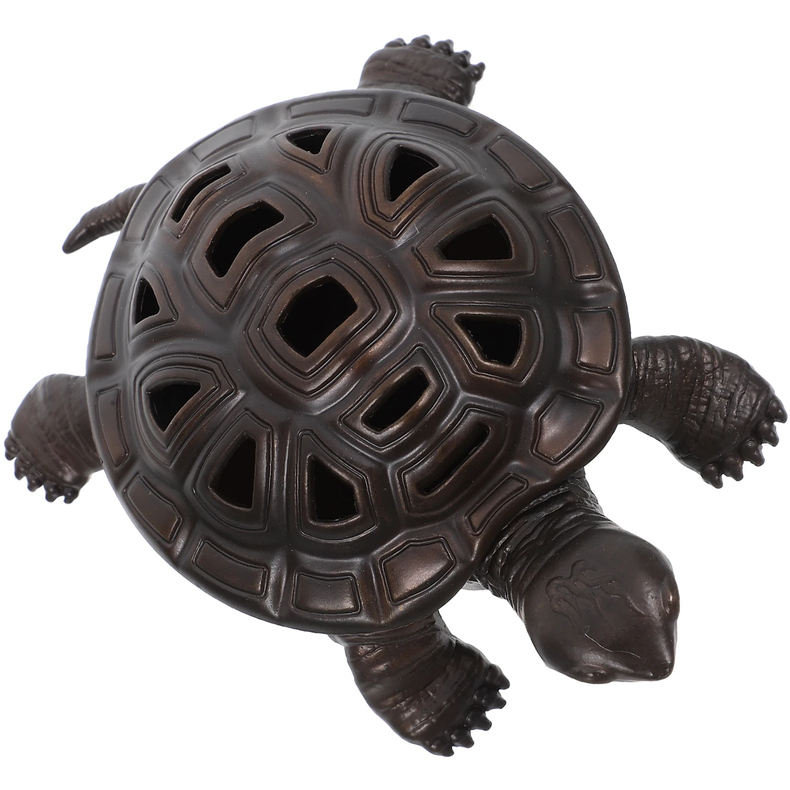 

Turtle Storage Box Decorative Boxes For Statue Lifelike Jewelry Mini Sculpture Lidded Case Black Figure