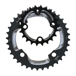 Aluminum Alloy 7075 22T 36T 64/104BCD MTB Bike Crankset Chainring Tooth plate Bicycle Double Chainwheel Sprockets for shimano
