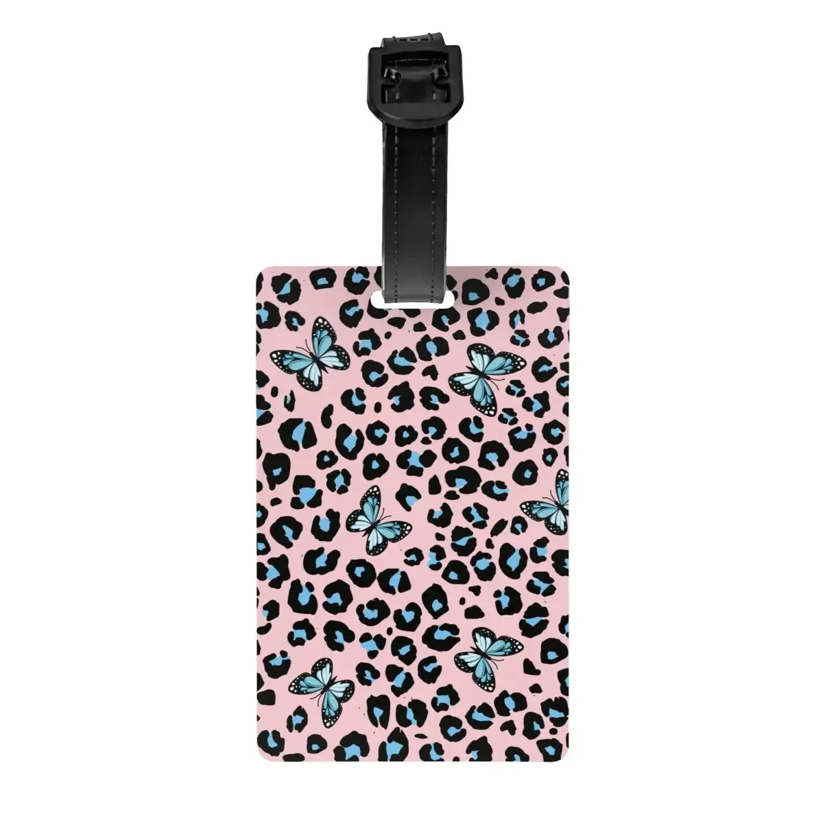 

Custom Wild Leopard Pattern Luggage Tag Privacy Protection Baggage Tags Travel Bag Labels Suitcase