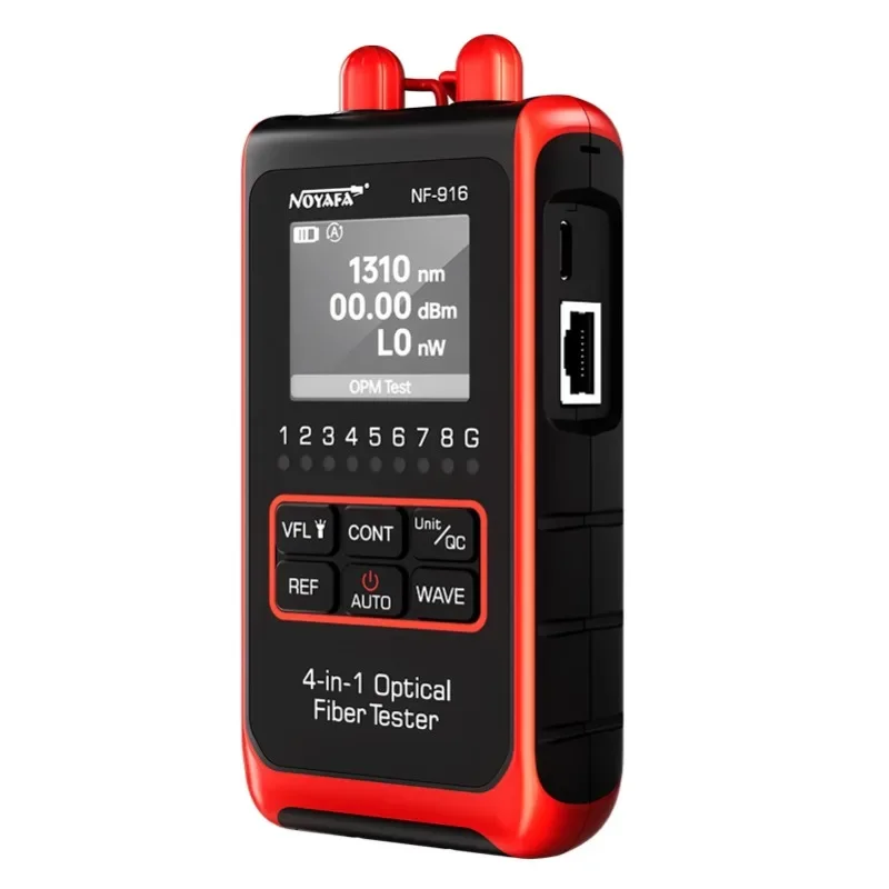 Noyafa NF-916 Fiber Optical Power Meter VFL REF FC SC ST Visual Fault Locator จอแสดงผล LCD เครื่องทดสอบสายเคเบิลไฟเบอร์ออปติกเครือข่ายเครื่องมือ