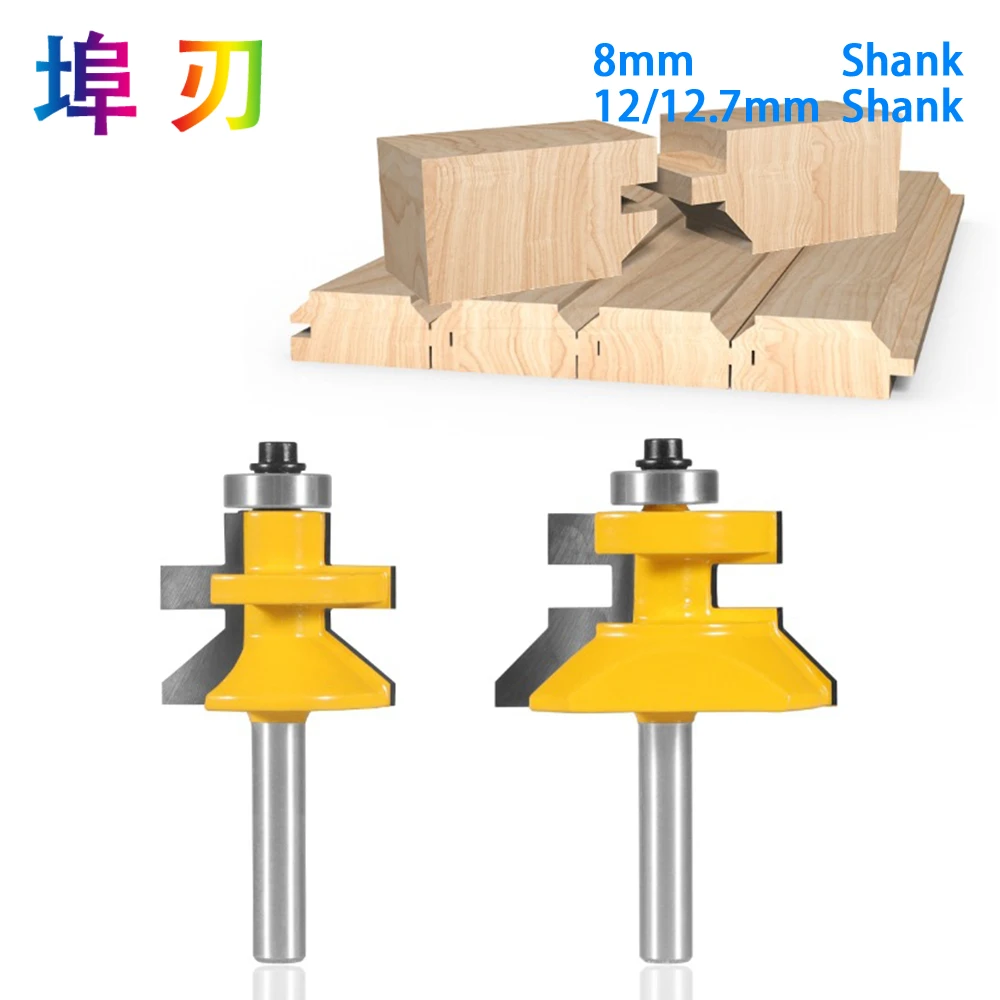 Router Bit For Wood 120 Degree Router Bit Set Woodworking Groove Cutters Tungsten Alloy Wood Tenon Milling Cutter Bits Tools