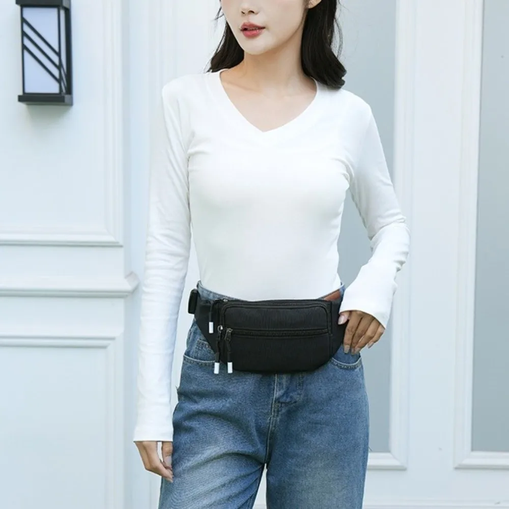 

Sports Style Crossbody Chest Bag Multi-function Wear-resistant Men Fanny Phone Pack Belt Pouch Bag Lightweight Running Waist Bag