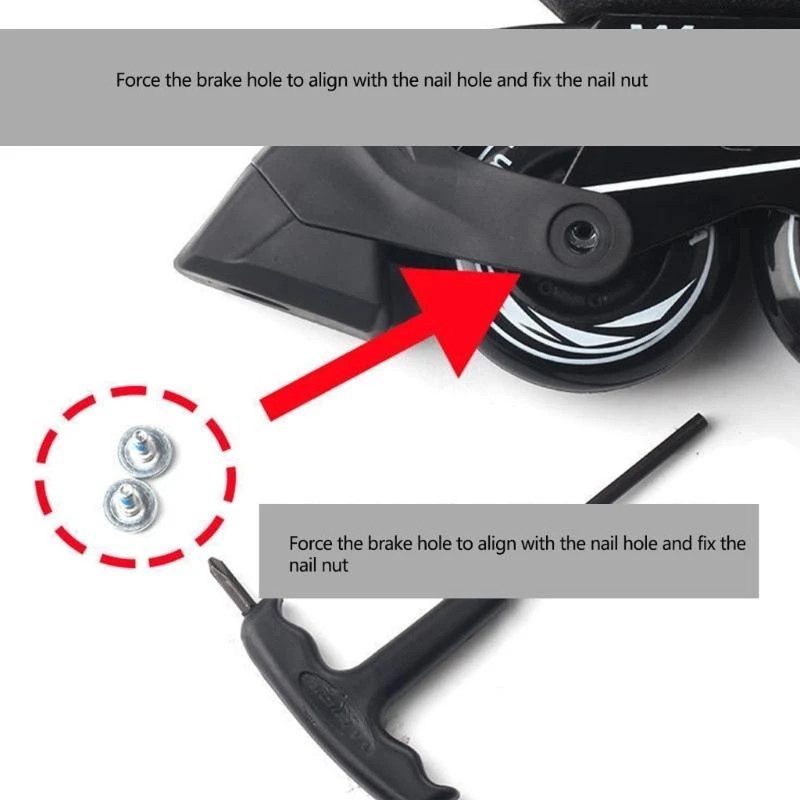 

1Pc Inline Skate Brakes Block Stopper Universals Roller Skate Brakes Pads Skate Brakes Block Pads Brake Accessories