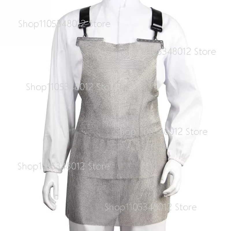 304 Stainless Steel Cut-Resistant Heavy Duty Chainmail Apron For Butcher Anti-Cutting Protective Apron For Knife Meat Work