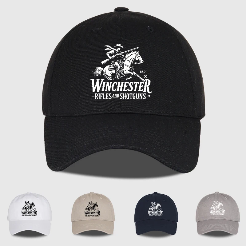 

Мягкая бейсболка с логотипом Winchester Cowboy, мягкая, удобная, дышащая, регулируемая, в стиле ретро в западном стиле, прочная классика
