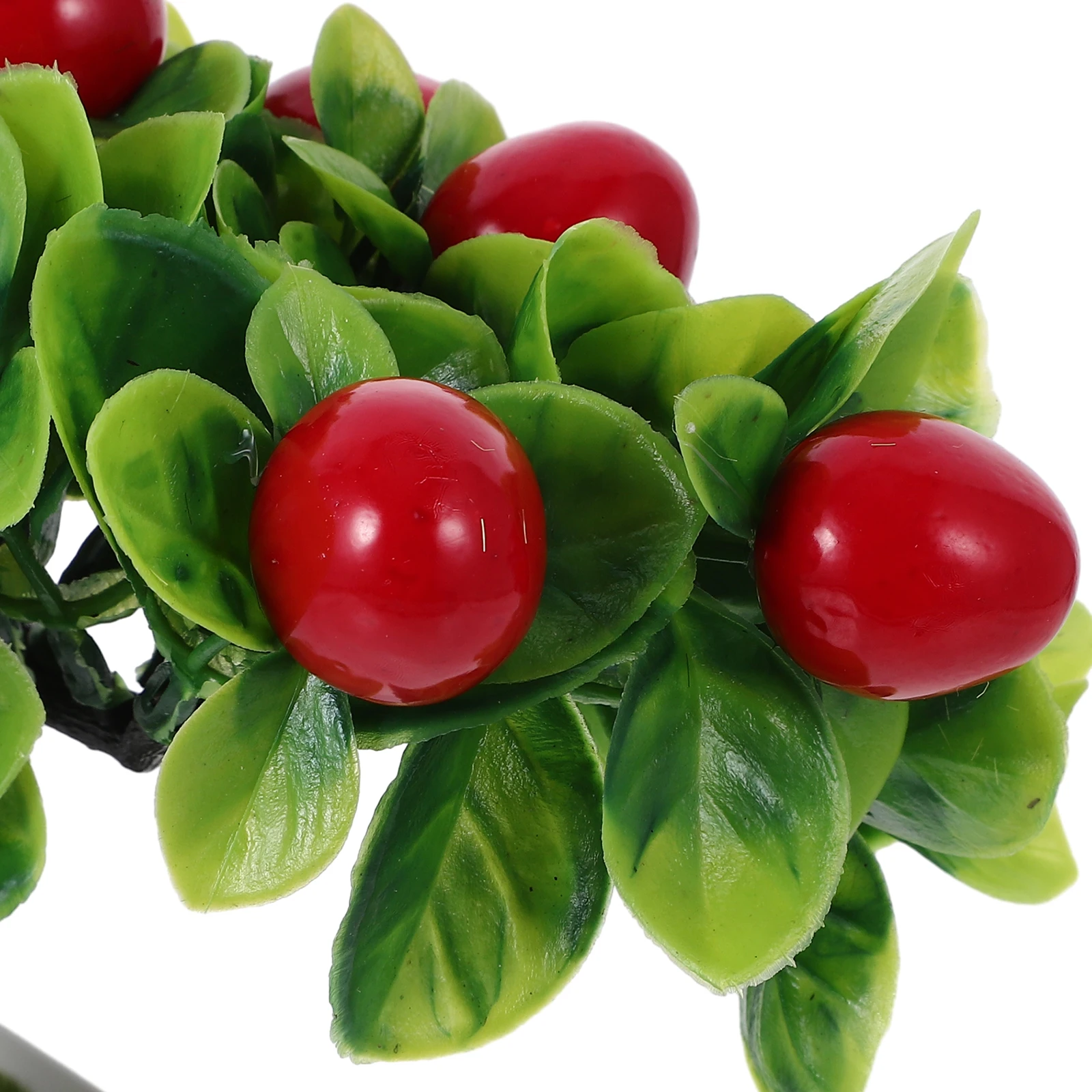 

Plant Simulated Fruit Bonsai Fake Potted Plants Decorate with Desktop Artificial Flower Ornament Lifelike Small