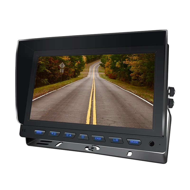 9 inch Quality Car Monitor with 2 Ways Video Inputs 800x480p