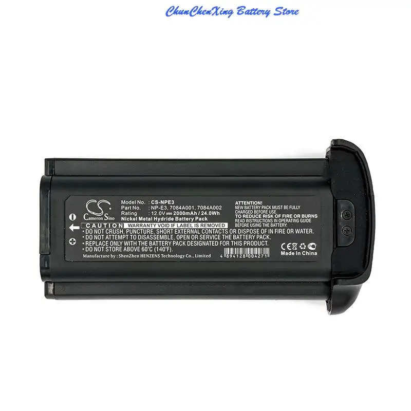 Batería NP-E3 de 2000mAh para Canon EOS 1D,EOS 1D Mark II,EOS 1D Mark II N,EOS 1DS,EOS 1DS Mark II