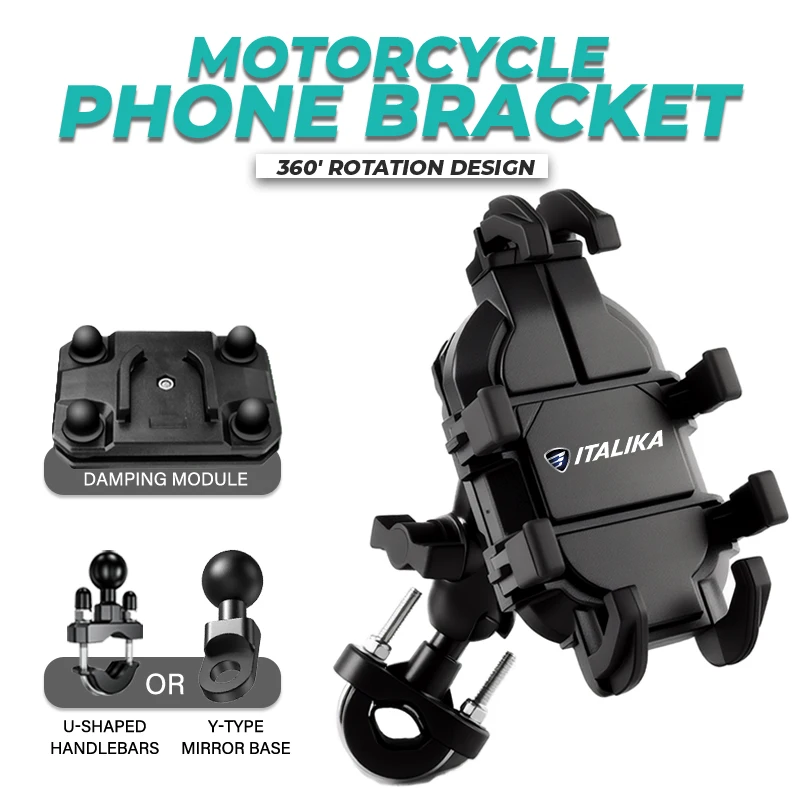 Soporte Universal para manillar de motocicleta, soporte de conducción a prueba de golpes para ITALIKA XS125 XS150 WS150 GS DS150 GTS175 WS175, accesorios