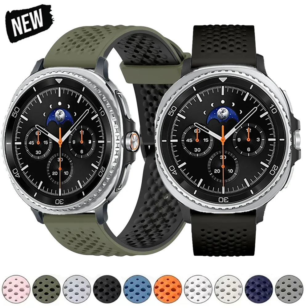 حزام سيليكون لساعة سامسونج جالاكسي 8 40 مللي متر 44 مللي متر 8 كلاسيكي 46 مللي متر سوار رياضي لساعة جالاكسي الترا 2025 47 مللي متر كوريا