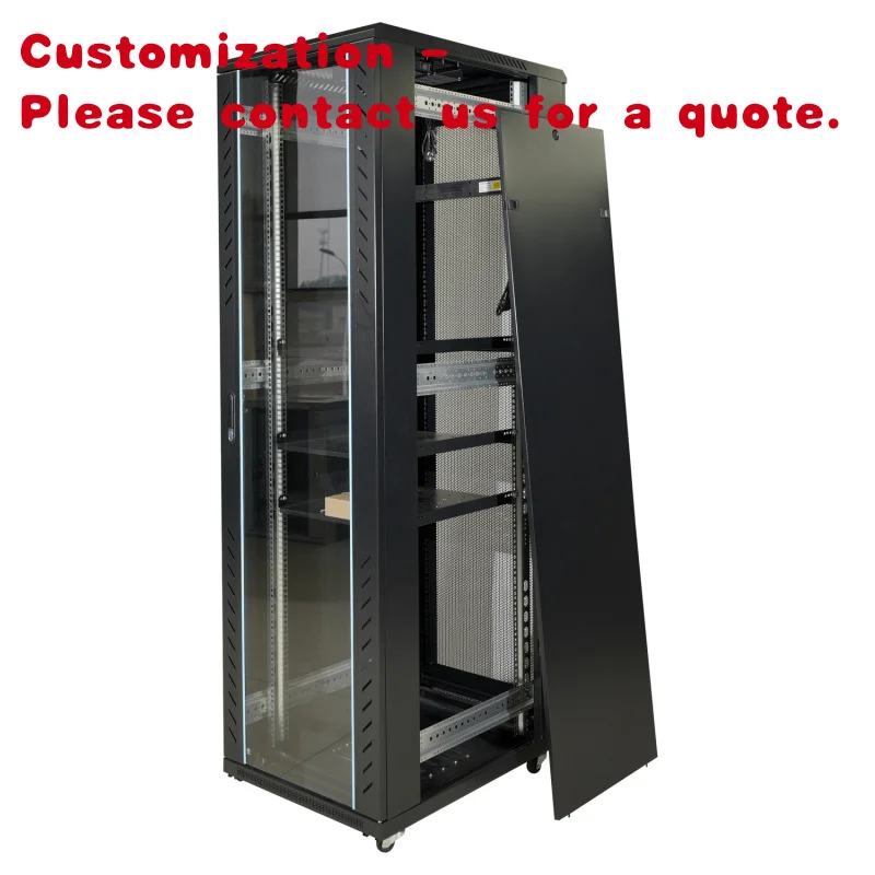 مخصص. خزانة 42u 19 بوصة رف خادم الإنترنت 42u قائم على الأرض