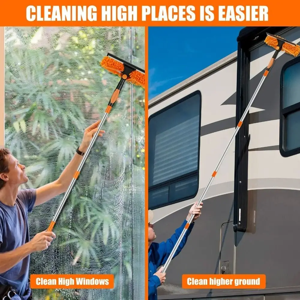 Max length 4.25m Window Squeegee Set Extension Pole 11 Style Combinations Glass Cleaner Set High Spider 2 in 1 Washing
