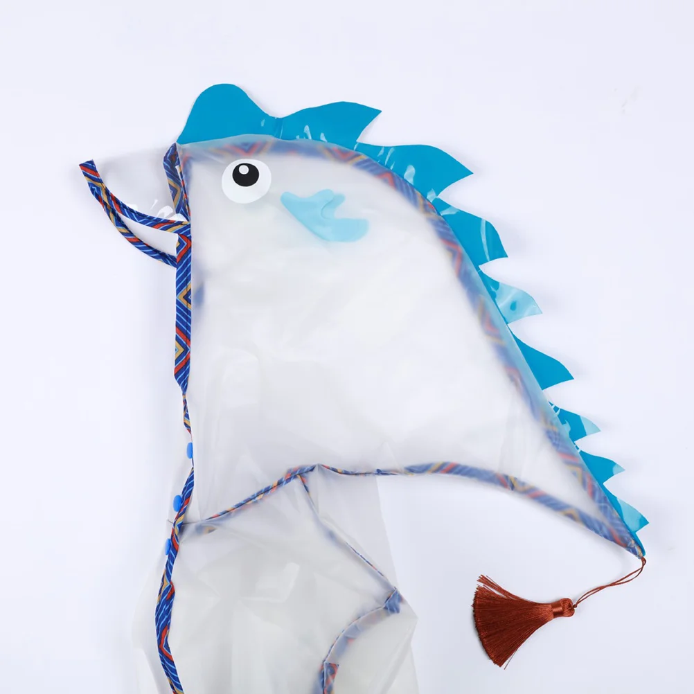 

1Pcs Transparent Kids Waterproof Raincoat Eva Portable Rain Cover Dragon Pattern Protective School Wear Size L Kids Raincoat