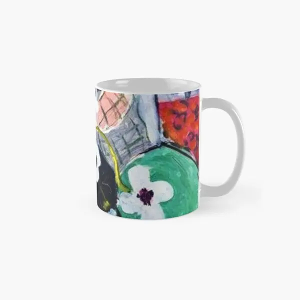 Matisse Womn Blue Classic  Mug Image Photo Picture Gifts Coffee Design Drinkware Handle Round Tea Simple Cup Printed