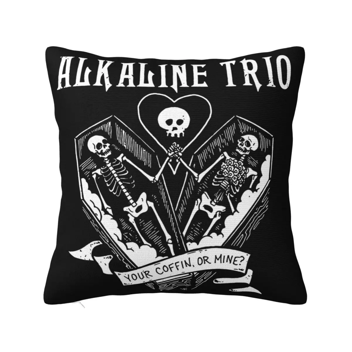 Authentic Alkaline Trio Your Coffin Slim Fit Swea S 2Xl New Women Men Design Pillow Case