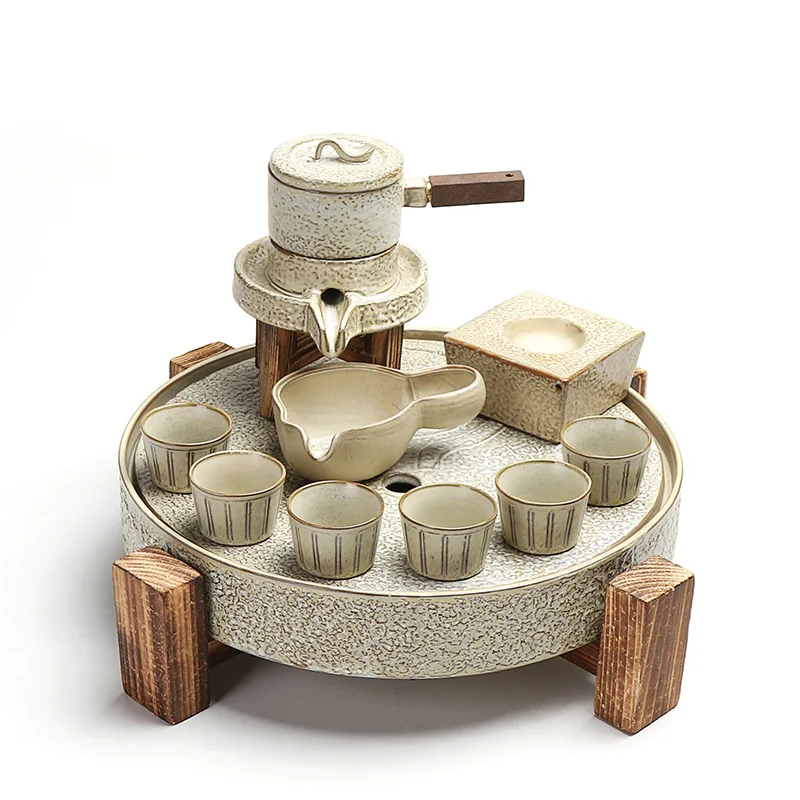 Set da tè in ceramica per uso domestico teiera per la conservazione della salute strumento per il tè Kung Fu cinese