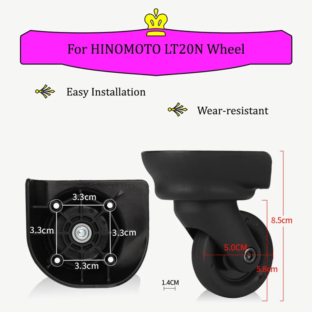 

Подходит для чемодана на колесиках HINOMOTO LT20N, универсальный чемодан на колесах, сменные аксессуары, колеса, специальный усиленный шкив