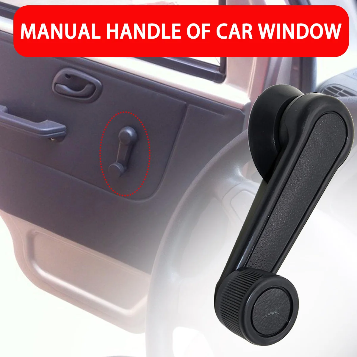 1/2/4PCS Finestra manuale universale per auto Collegare avvolgitore Manovella di sollevamento Avvolgitore Maniglia per finestra per auto di alta qualità Ricambi auto