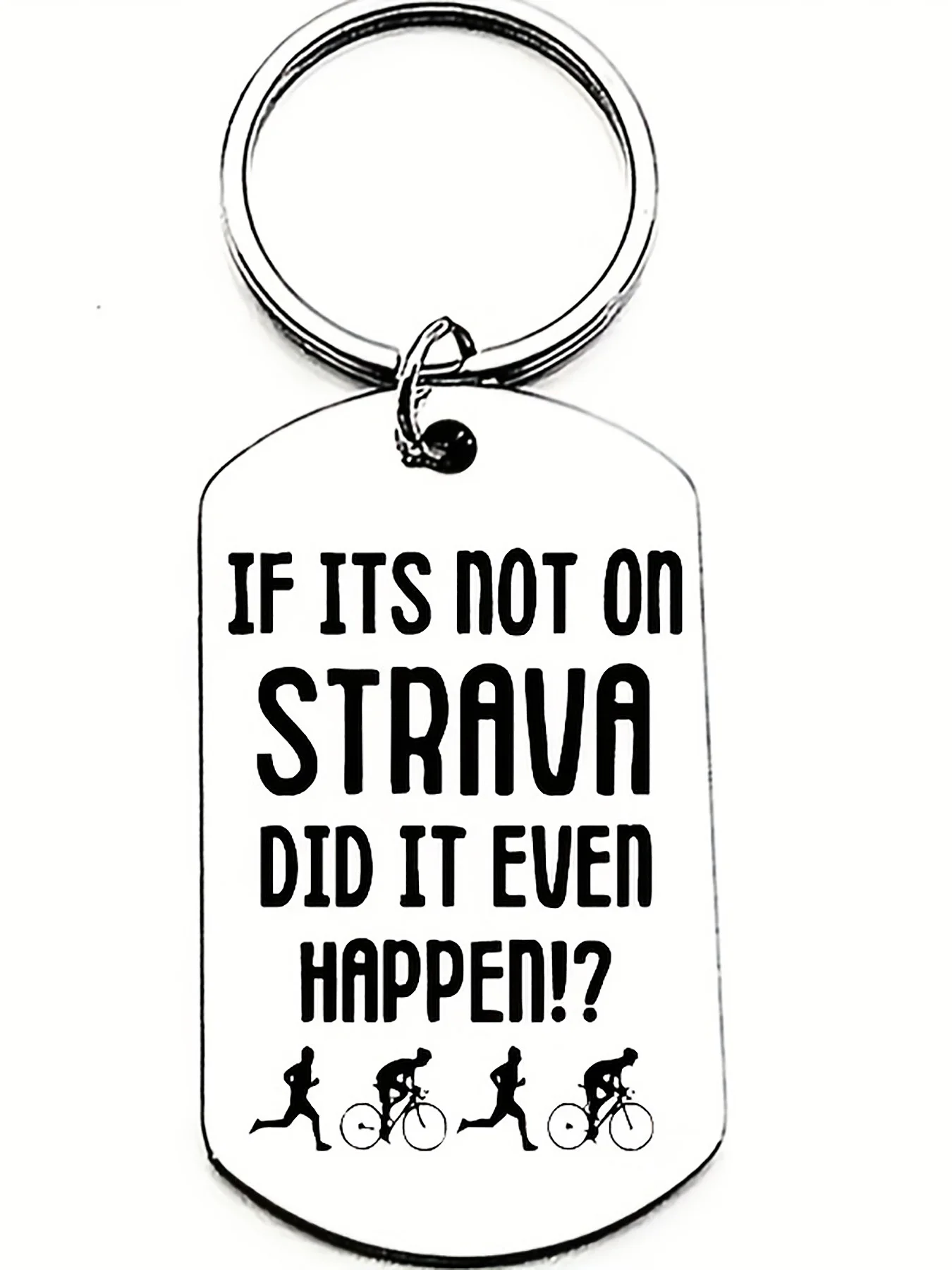 

Забавный брелок Strava – «Если это не в Strava, значит, это и не произошло» Идеальный подарок для бегунов, велосипедистов и любителей фитнеса