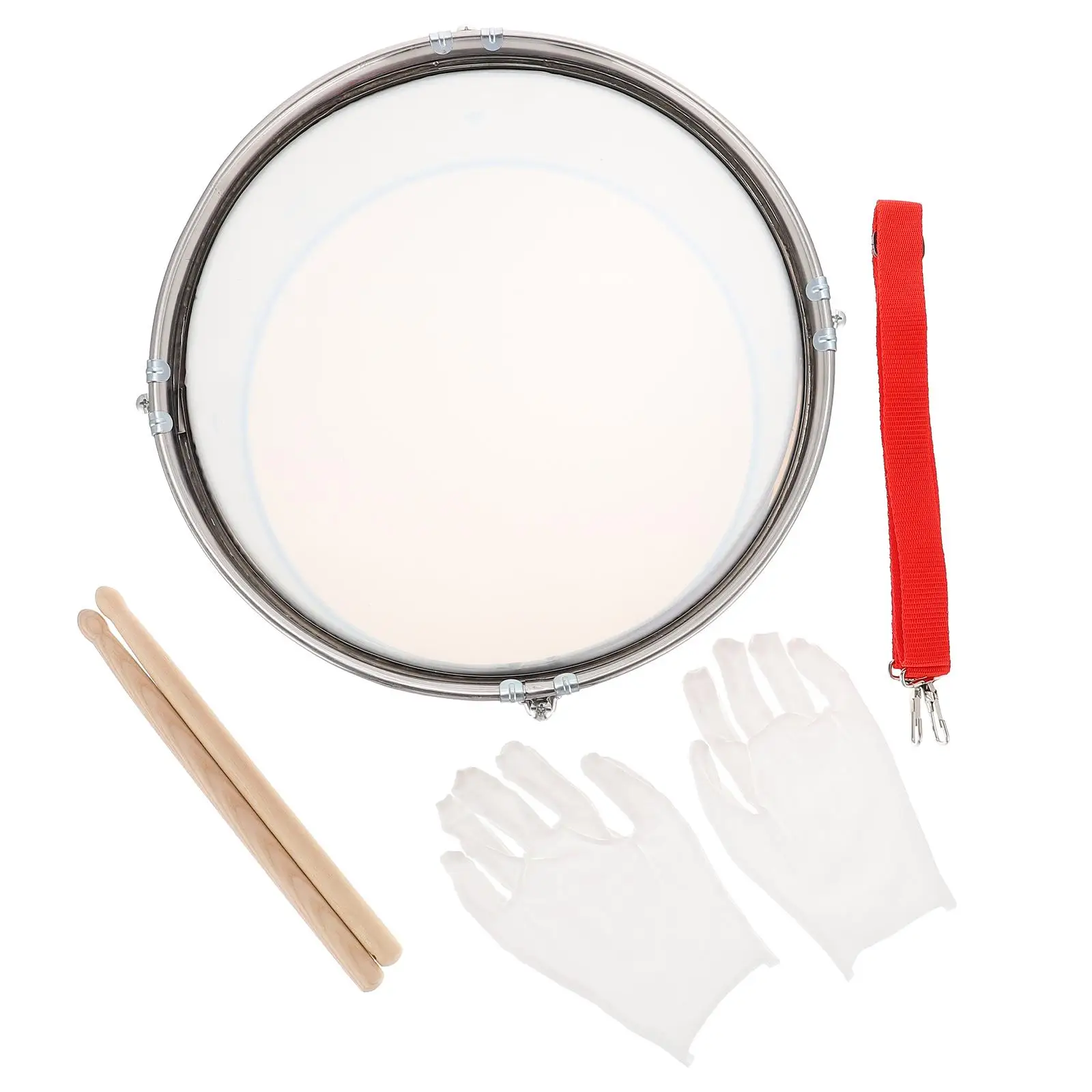 

Kids Snare Drum Percussion Instrument Music Toy Stainless Steel Wood Safe Durable Hand Brain Coordination Rhythm Educational Toy