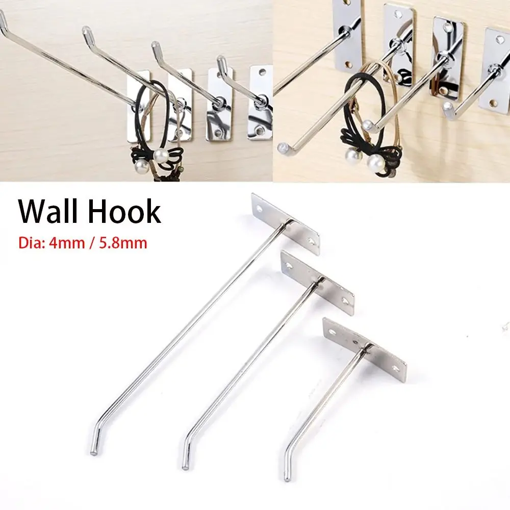 1Pcs Hardware Tool Wall Hook Display Lewelry Pegboard Hammer Pliers Mobile Phone Accessories Single Line Hook Steel Nail Screws