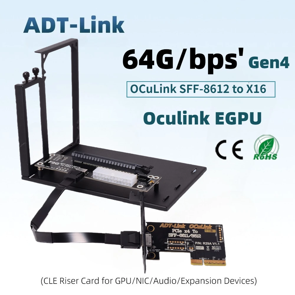 ADT-Link F9G-K9934A OCuLink SFF8612 Interface External Graphics Card Docking