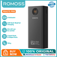 ROMOSS Powerful Power 27000mah Bank 65W PD30W Fast Charging PEA27S PRO External Battery For Xiaomi 14 Xiaomi  iphone 15 Laptop