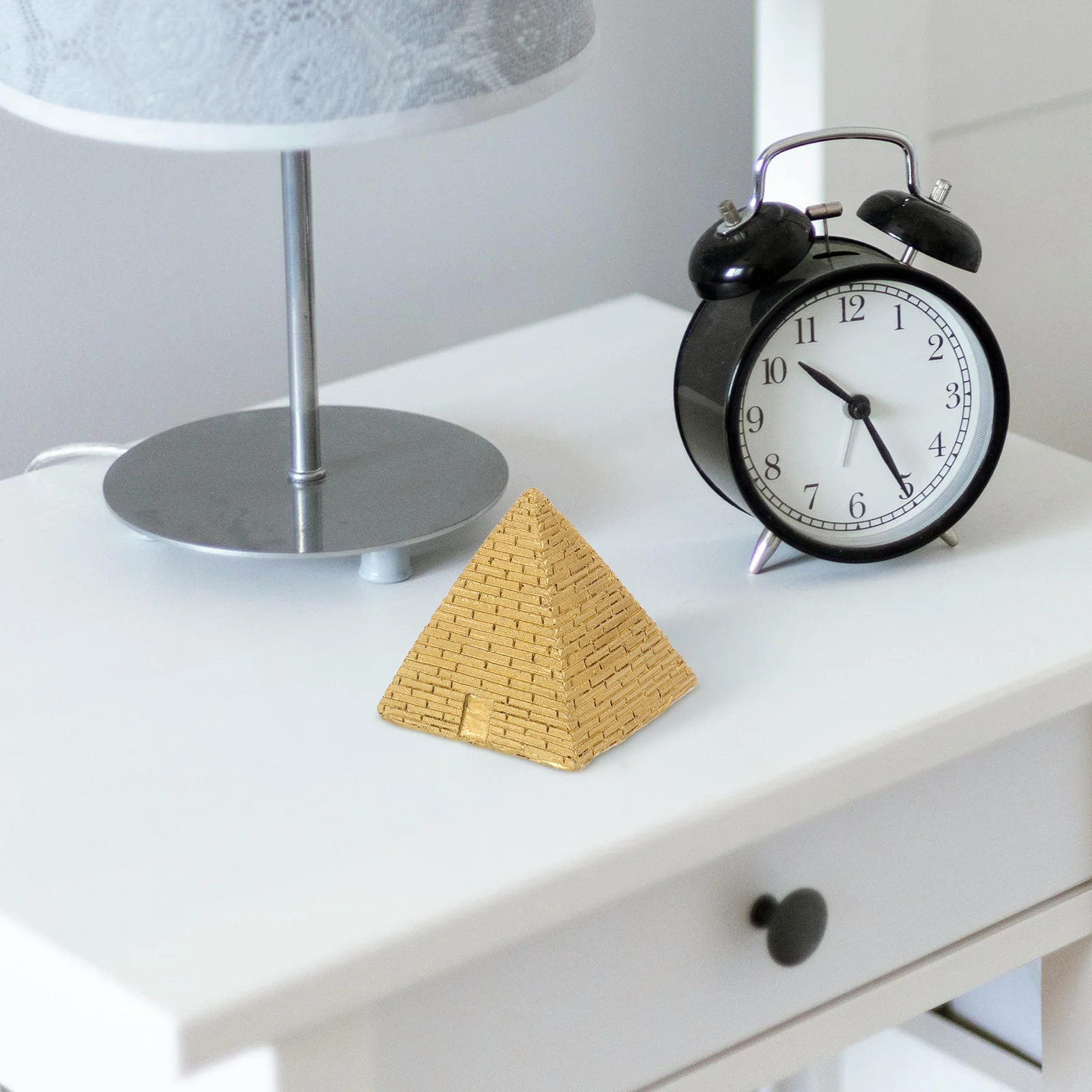 

Ancient Egyptian Pyramid Resin Sculpture Miniature for Home Office Desk Decor Creative Craft Souvenir Ornament