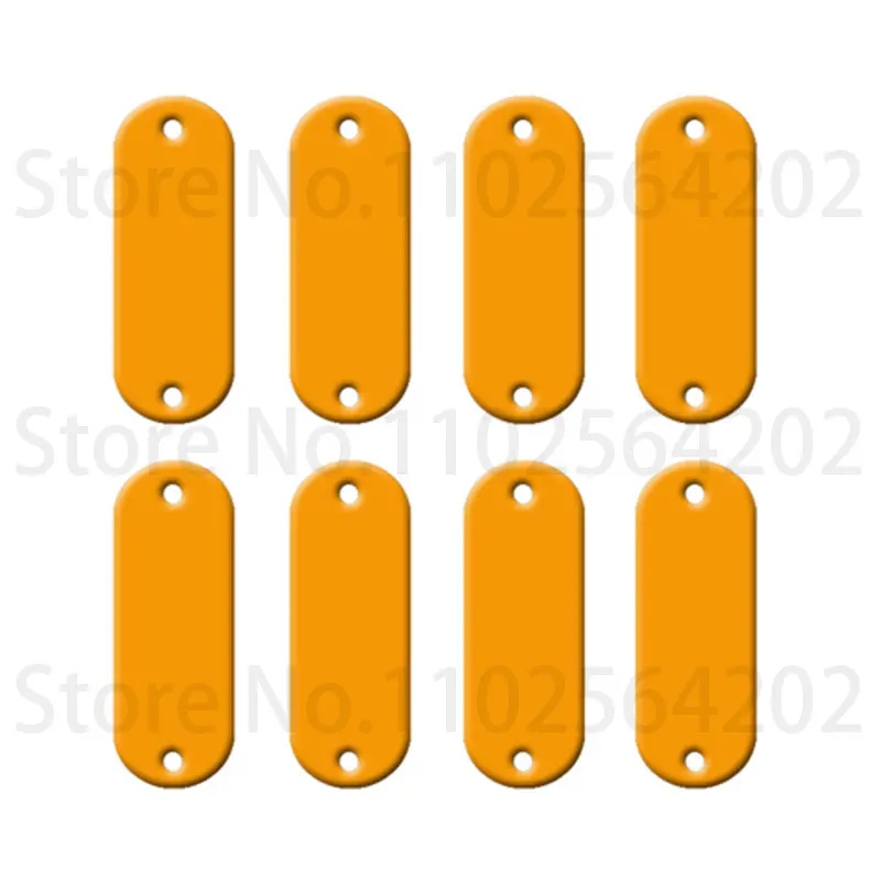 GEKTIMER 100 Pieces Aluminum Identification Tags Keychain 10