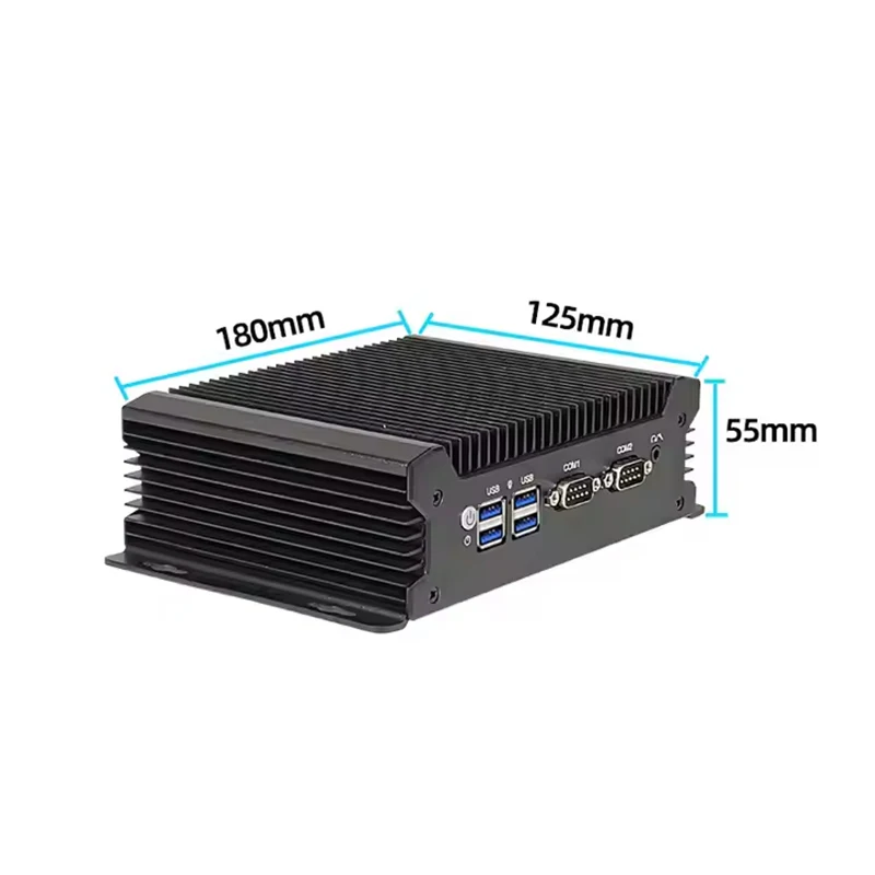 Mini PC Intel senza ventola i3/i5 DDR4 Dual LAN Rete wireless 256 GB Mini host per computer industriale