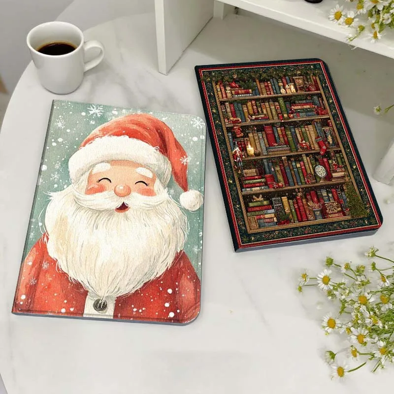 

Christmas Bookcase Decoration Gift Tablet Case For Samsung Galaxy Tab S7 S8 S9 S10 FE Lite