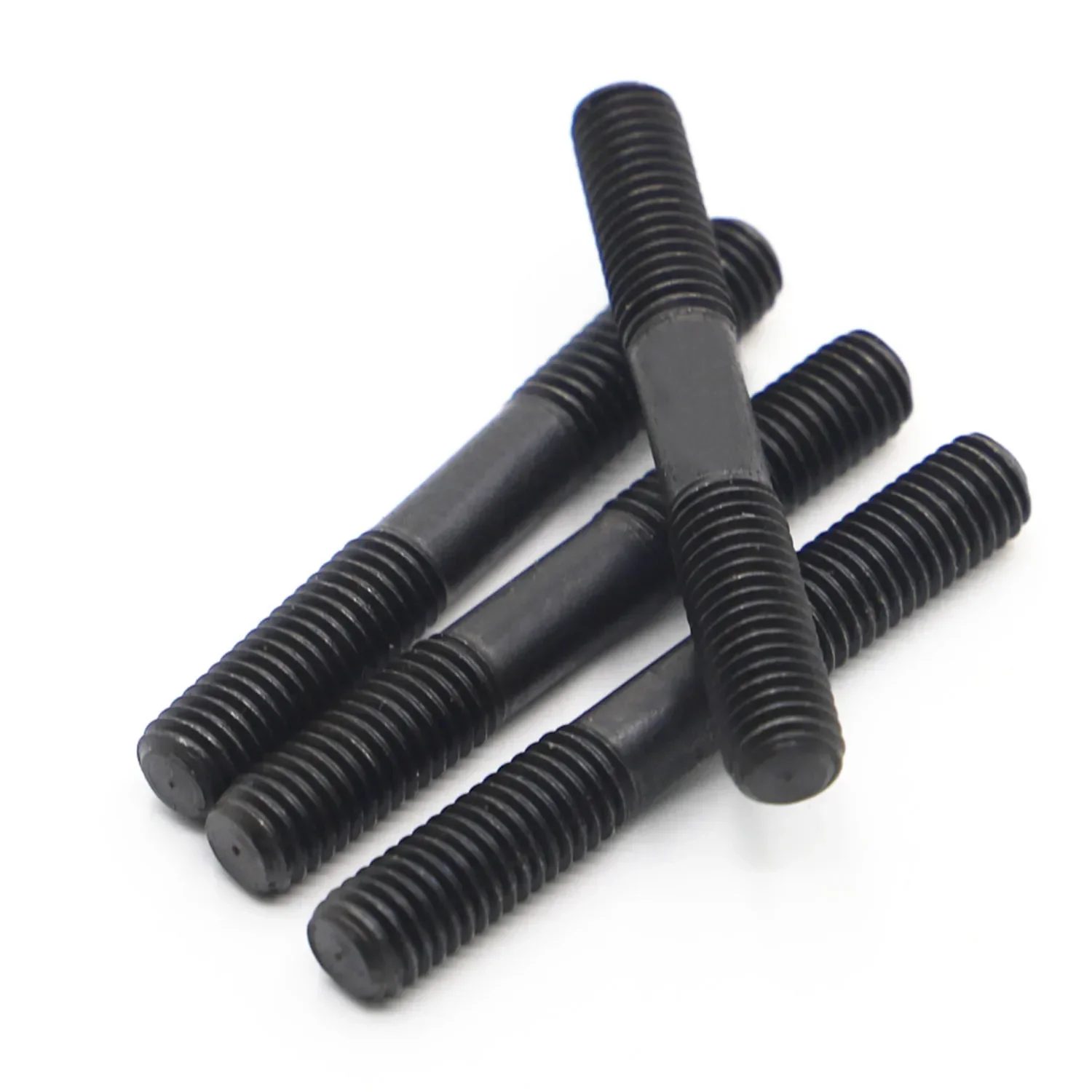 Schwarze GB901 Stab aus Kohlenstoffstahl der Güteklasse 8.8, Doppelgewinde-Bolzschrauben, Stangenbolzen, M8, M10, M12 – Detail 3