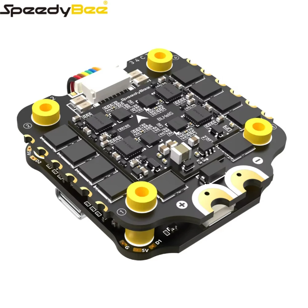 Speedybee F405 V3 60A 30*30 FC&ESC Stack BLS 60A 4-in-1 8bit ESC & F405 V3 Betaflight/ INAV Flight Control For RC Drone