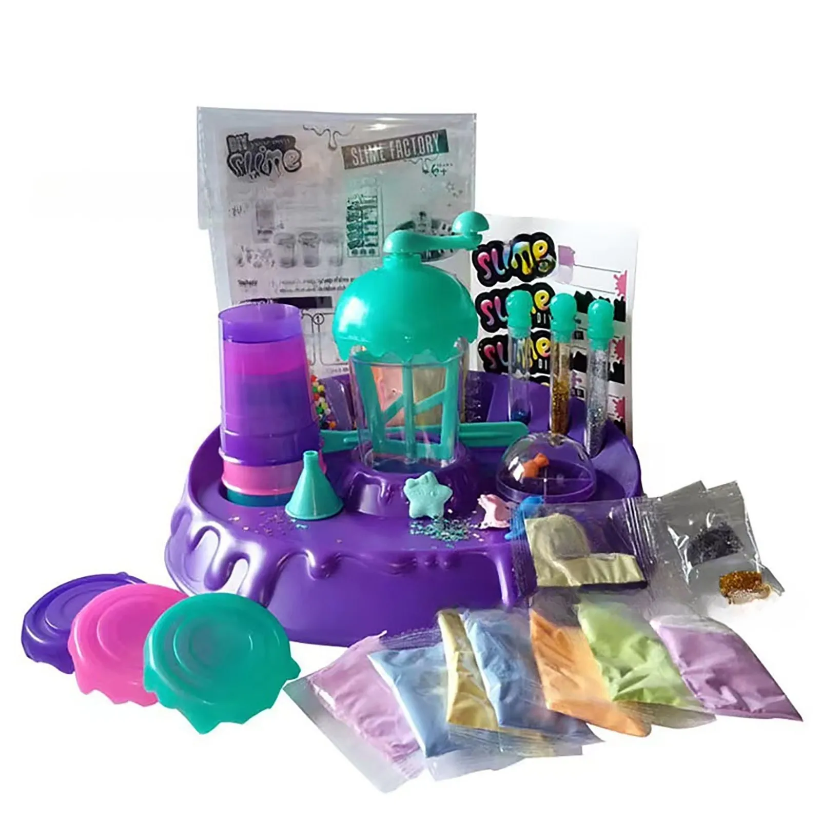 

Diy Crystal Slime Kit For Kids - Novelty Joy Handmade Slime Making Set Powder Rubber Material Creative Art Activity For Children