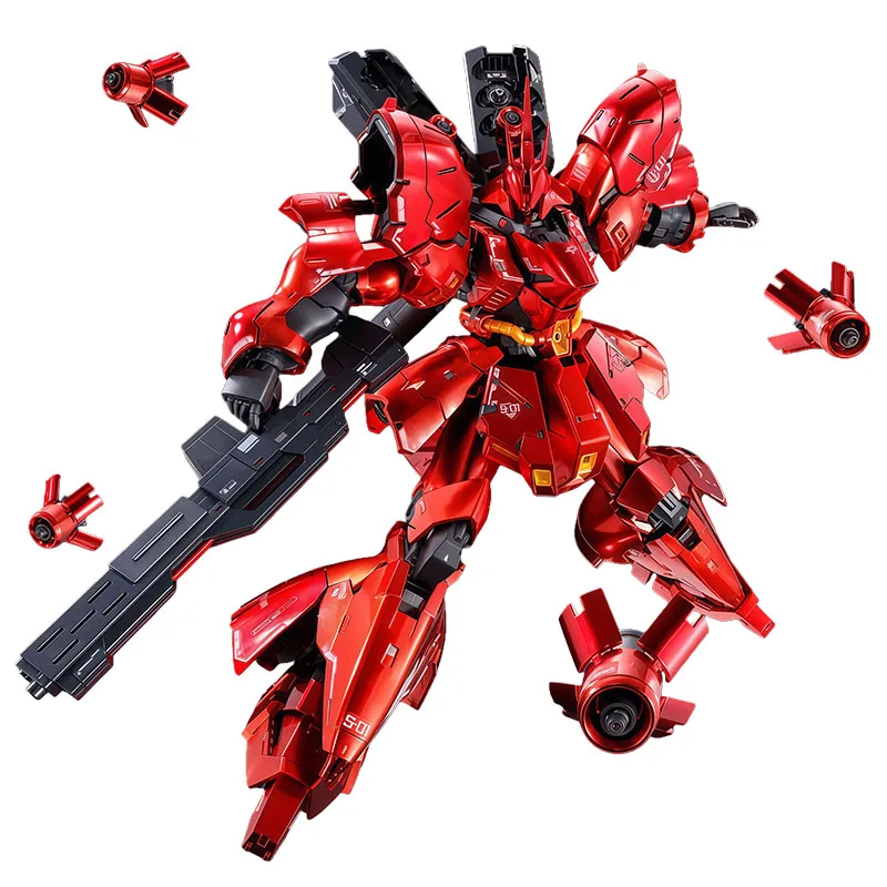 Bandai Original MODELL KIT GUNDAM RG Sazabi [Spezielle Beschichtung] 1/144 Anime Action Figure Montage Modell Spielzeug Modell Geschenke für Jungen