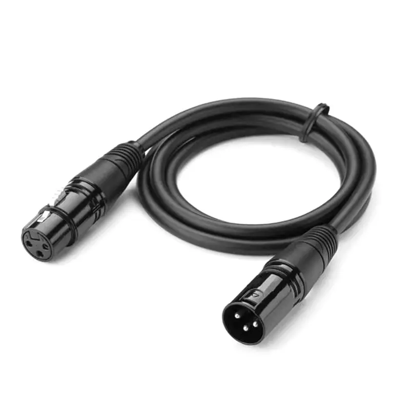 

N75R-Sound Card Cannon Microphone Cable 3Pin XLR Male To Female Connector For Mixer Amplifier Balanced Extension Cord Cable
