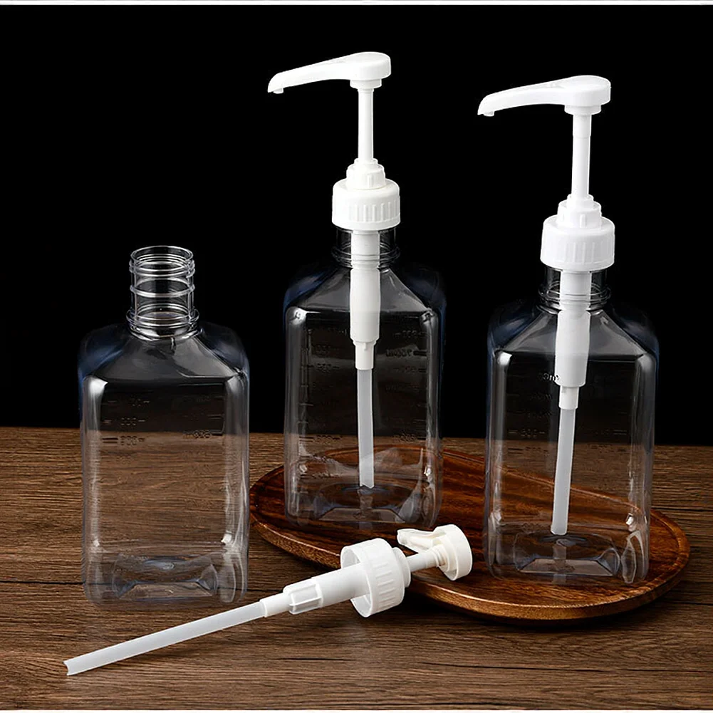 1600ml Hand Pressed Fructose Coffee Syrup Dispenser Soap Bottle Shower-Gel Household Shampoo Dispenser Liquid Container