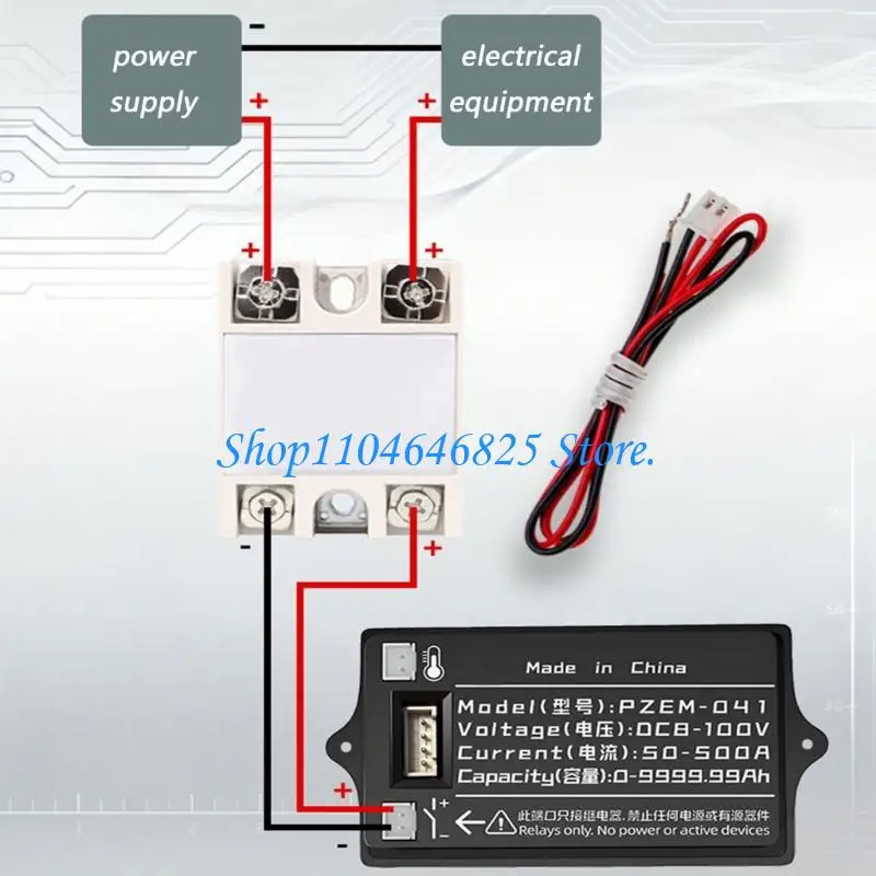 DC8-100V Battery Meter Battery Capacity Voltages Indicators Battery Gauges Lithiums Leads-Acid Battery Indicators