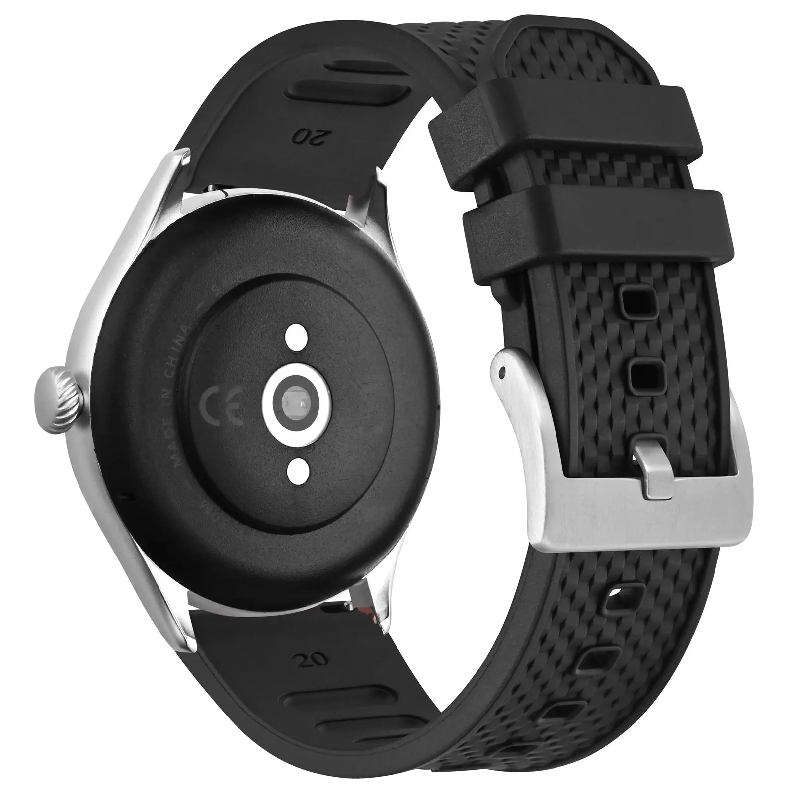 ANBEER FKM Watch Strap Replacement and Adjustable 20mm 22mm Wristband for Men Stainless Steel Buckle Quick Release Watchband