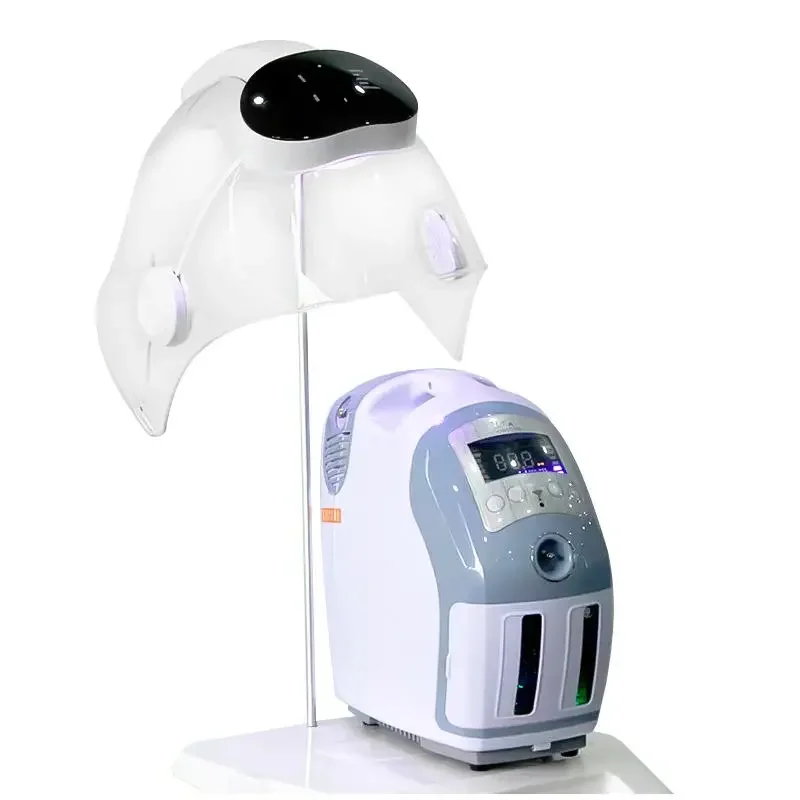 Skin Rejuvenation Oxygen Jet Facial Machine Microdermabrasion Spa Equipment Oxygen Therapy Mask Dome