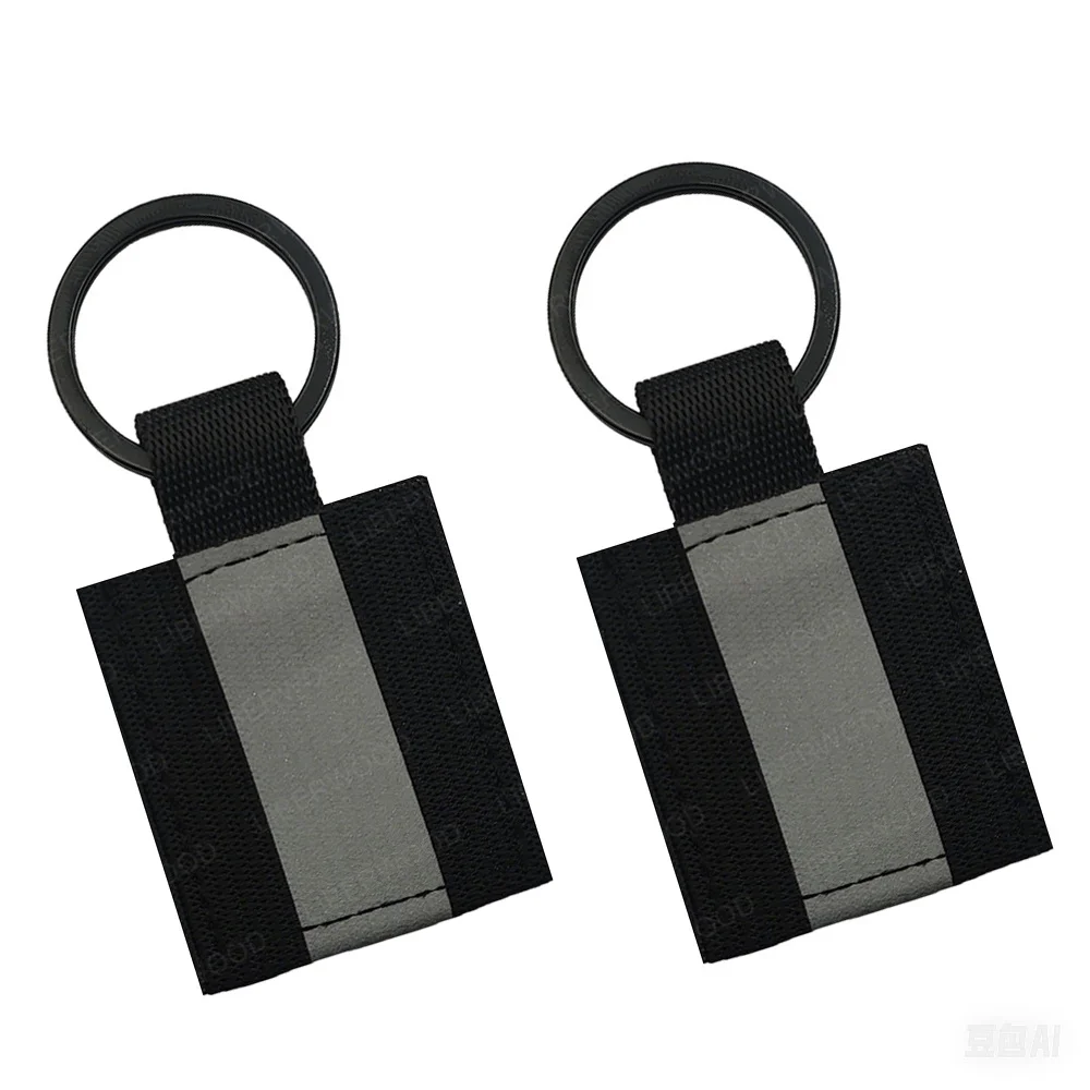 في الهواء الطلق التكتيكية عاكس السلامة التصحيح تسلق التخييم ركوب مفتاح سلسلة حزام مرن مشبك صغير FSB قطاع حلقة المفاتيح