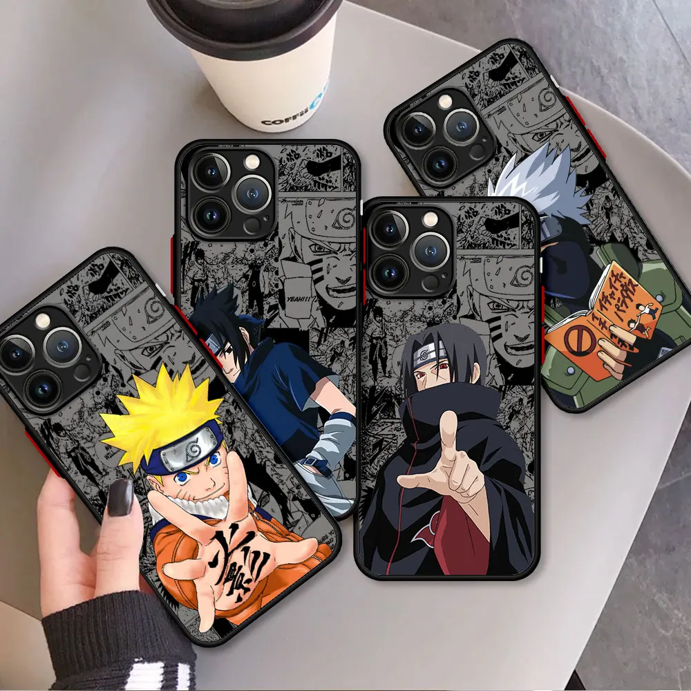 Case For Apple iPhone 15 11 14 13 Pro Max 12 Mini 7 8 Plus SE XS XR 6 6S Back Phone Cover PC Luxury Fundas Anime Kakashi Pain