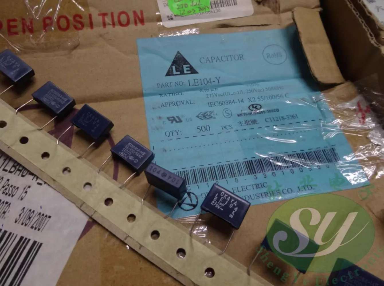 

20PCS 0.1uf/275vAC 100nf u1 104 New original film capacitor LE104